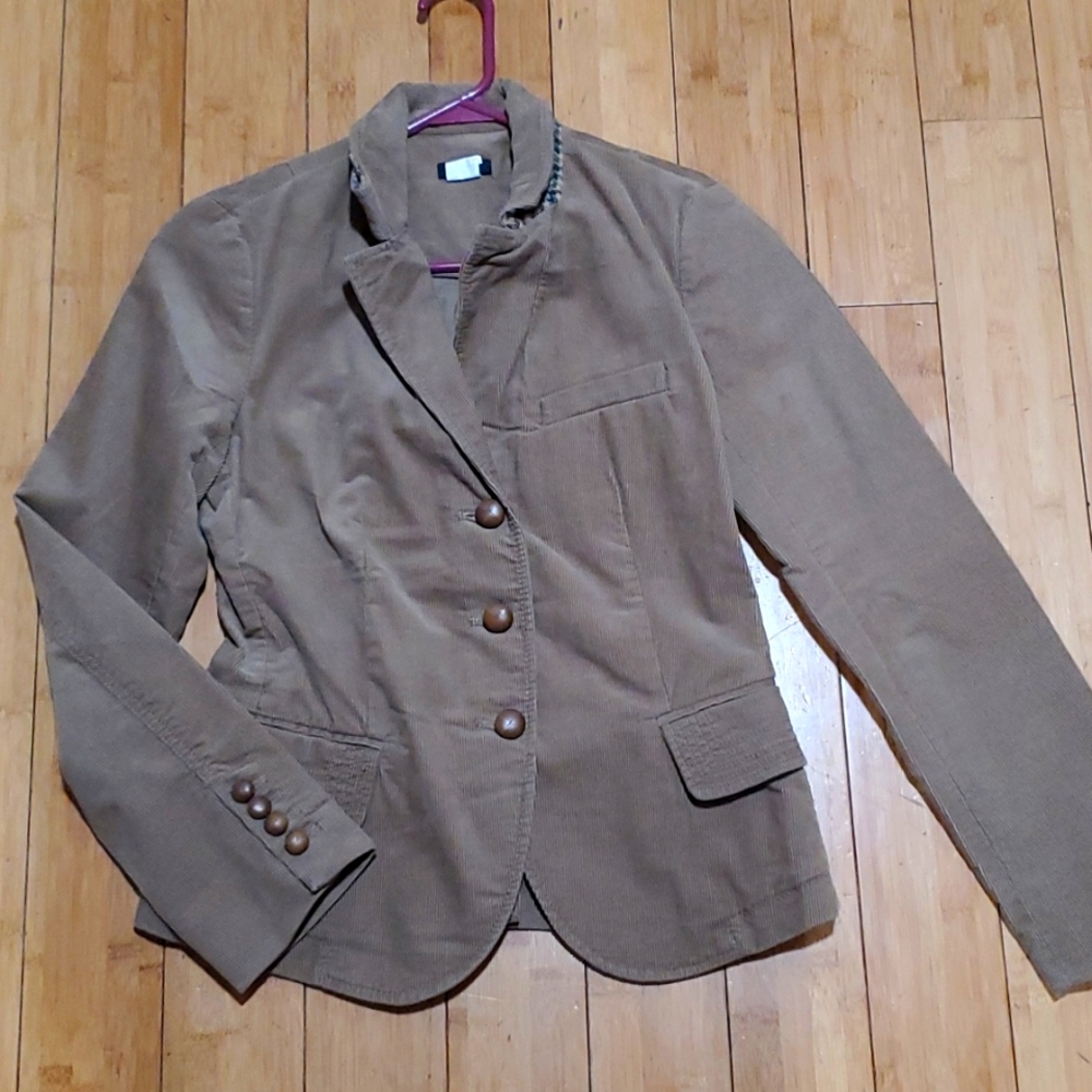 J. Crew corded brown blazer